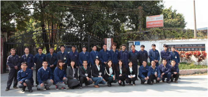 Straatmeubelen Metalen zitbank Hout Graan Aluminium Commerciële lange tuinbank 3
