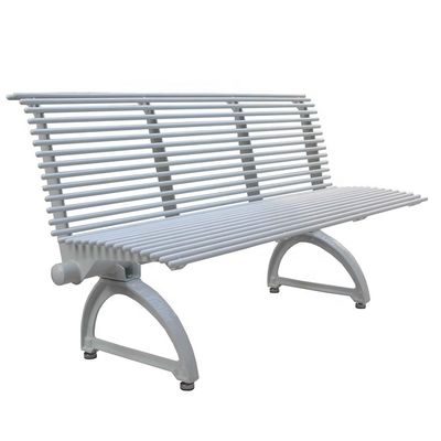 Custom Mild Steel Outdoor Metal Benches With Sandblasting Zinc Spraying Finish