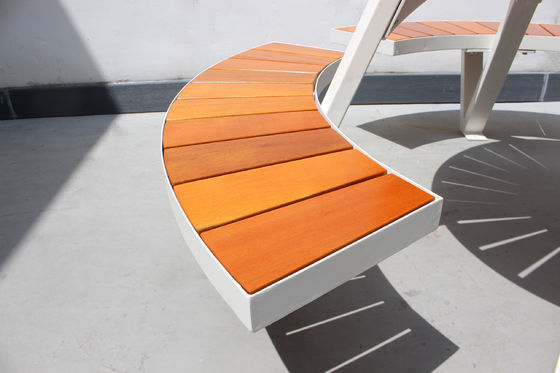 Commercial School Wood Outdoor Picnic Tables With Umbrella Hole