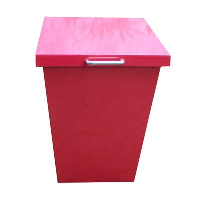 Curbside Wall Mounted Dog Waste Bin , Pet Waste Station Rectangular Shape