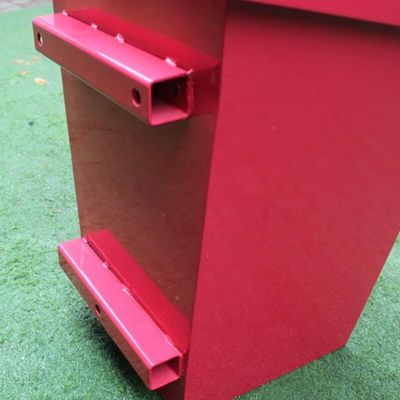 Curbside Wall Mounted Dog Waste Bin , Pet Waste Station Rectangular Shape