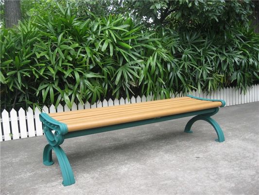 Antique Garden Furniture Wooden Bench With Sandblasting Zinc Spraying Finish