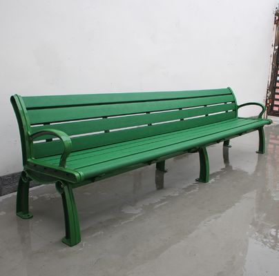 Waterproof Plastic Wooden Bench ,  Anti Rust Durable Wooden Garden Bench Seat
