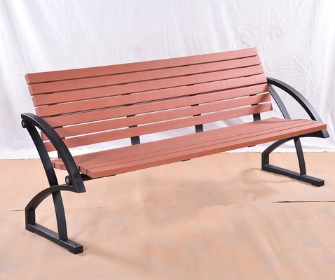 3 Seater Garden Outdoor Recycled Plastic Benches With Back And Middle Armrest