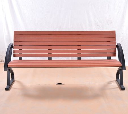 3 Seater Garden Outdoor Recycled Plastic Benches With Back And Middle Armrest