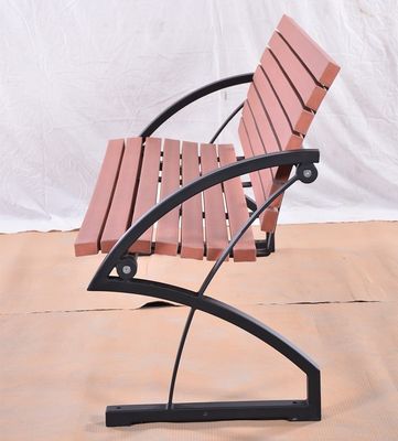 3 Seater Garden Outdoor Recycled Plastic Benches With Back And Middle Armrest
