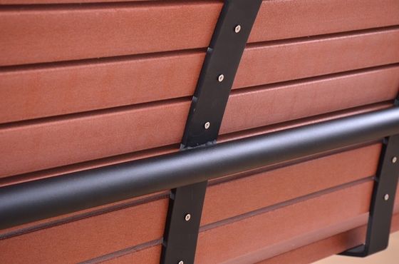 3 Seater Garden Outdoor Recycled Plastic Benches With Back And Middle Armrest