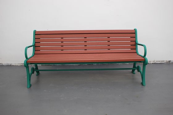 Recycled Plastic Patio Outdoor Garden Bench Seat Flange Surface Mounted Type