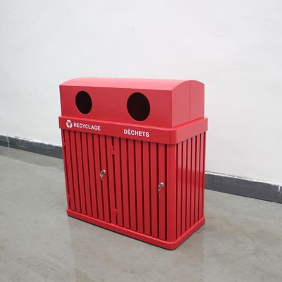 Sustainable Mild Steel 120 Liter Garbage Can With Inner Bucket OEM ODM