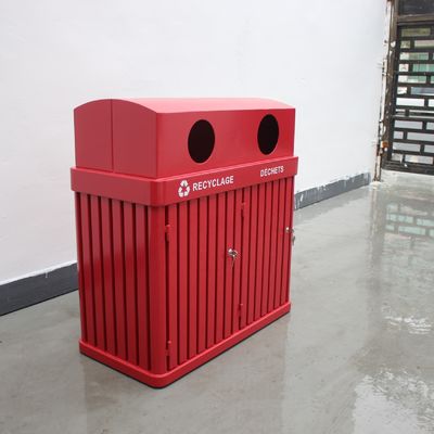 Sustainable Mild Steel 120 Liter Garbage Can With Inner Bucket OEM ODM