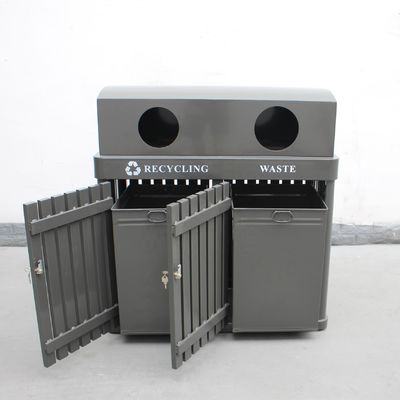 Sustainable Mild Steel 120 Liter Garbage Can With Inner Bucket OEM ODM