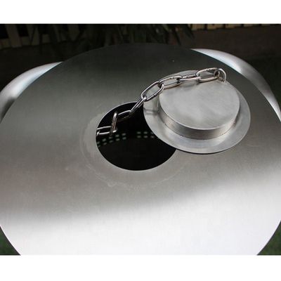 Stainless Steel Commercial Outdoor Trash Cans Rustproof For Garden Park