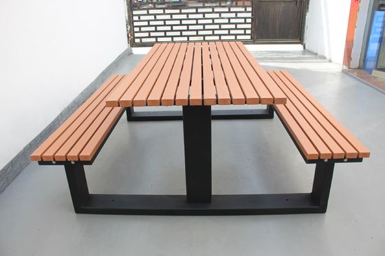Recycled Plastic Wooden Picnic Table And Bench Set For Outdoor