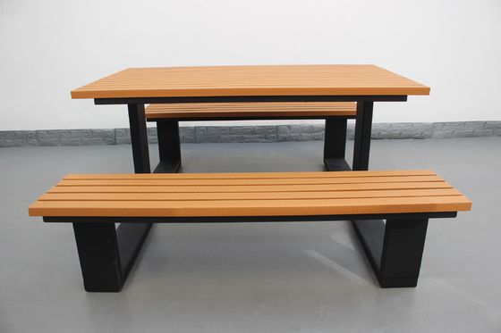 Recycled Plastic Wooden Picnic Table And Bench Set For Outdoor