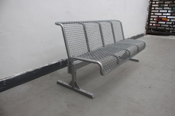Street Park Outdoor Metal Benches Furniture With Back free standing