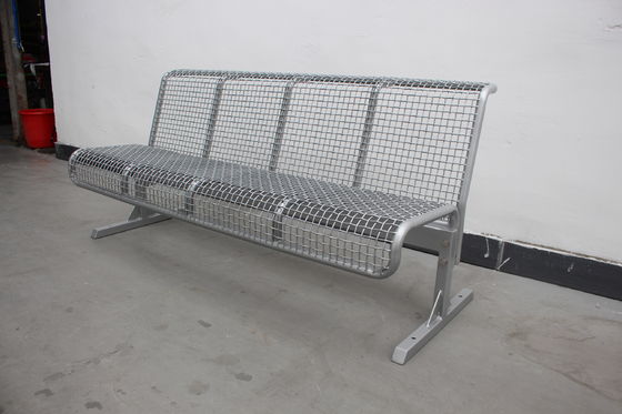 Street Park Outdoor Metal Benches Furniture With Back free standing