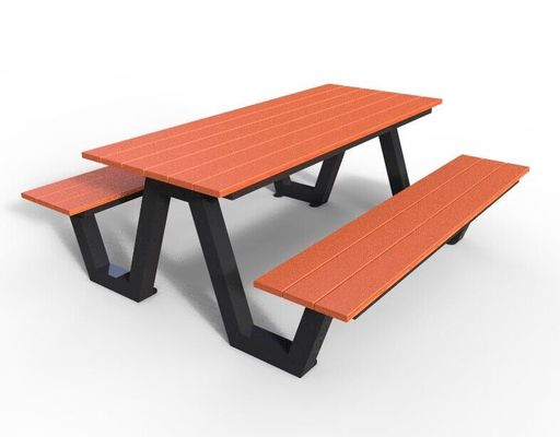 Customized Wooden Outdoor Picnic Tables And Bench For Patio Garden Street
