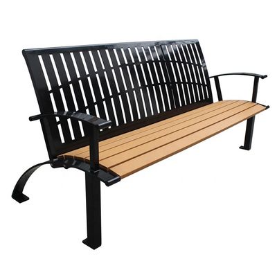 Composite Recycled Plastic Garden Benches Wrought Iron Benches For Outdoor