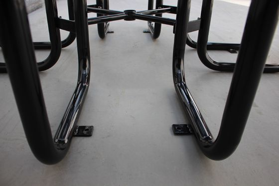 Customized Metal Patio Table And Chairs , Commercial Outdoor Picnic Table Set