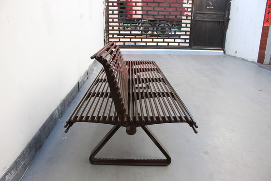Double Side Commercial Metal Benches Outdoor For Patio Park OEM ODM