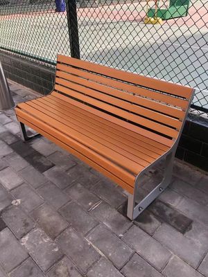 Outdoor Furniture Composite Wood Long Bench Seat Public Park Garden Patio Bench