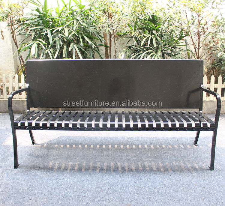 Decorative Advertising Customized Outdoor Furniture Bench For Public Garden Street