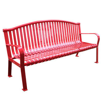 6ft Heavy Duty Outdoor Metal Benches With Powder Coating Finish