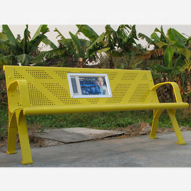 Advertising Customized Outdoor Furniture Bench For Public Park OEM